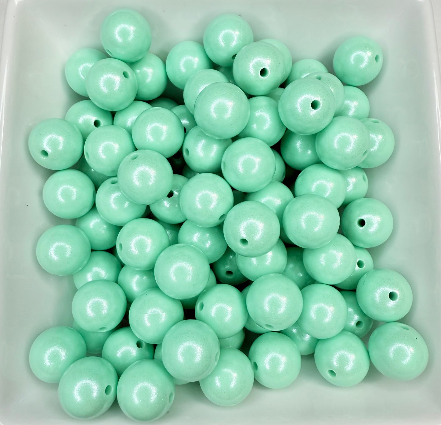 15mm Mint Opal bead