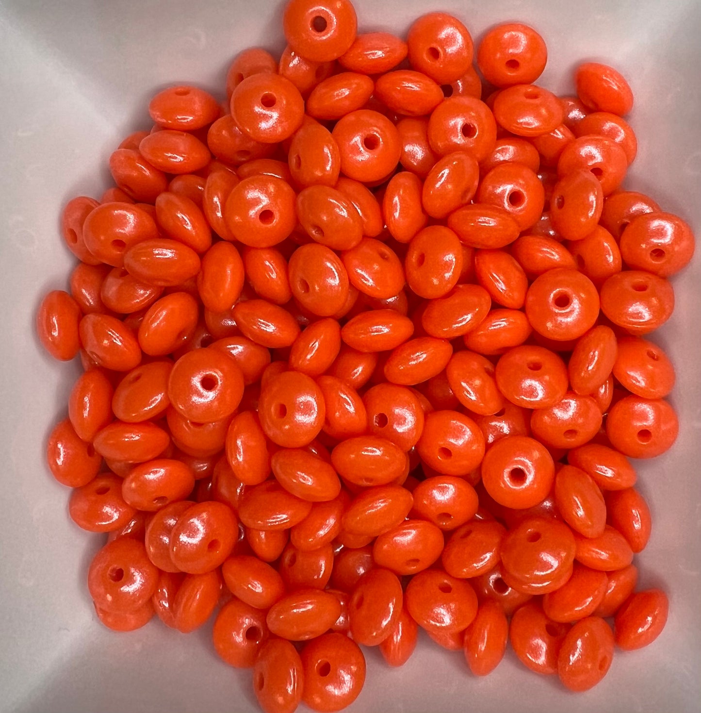 12mm opal bright orange lentils