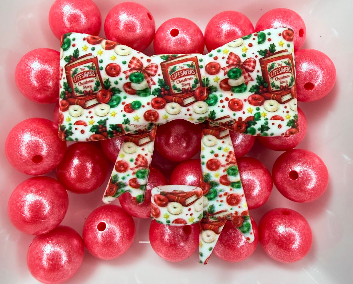 Lifesavers Christmas story strawtopper bow •Exclusive collab•