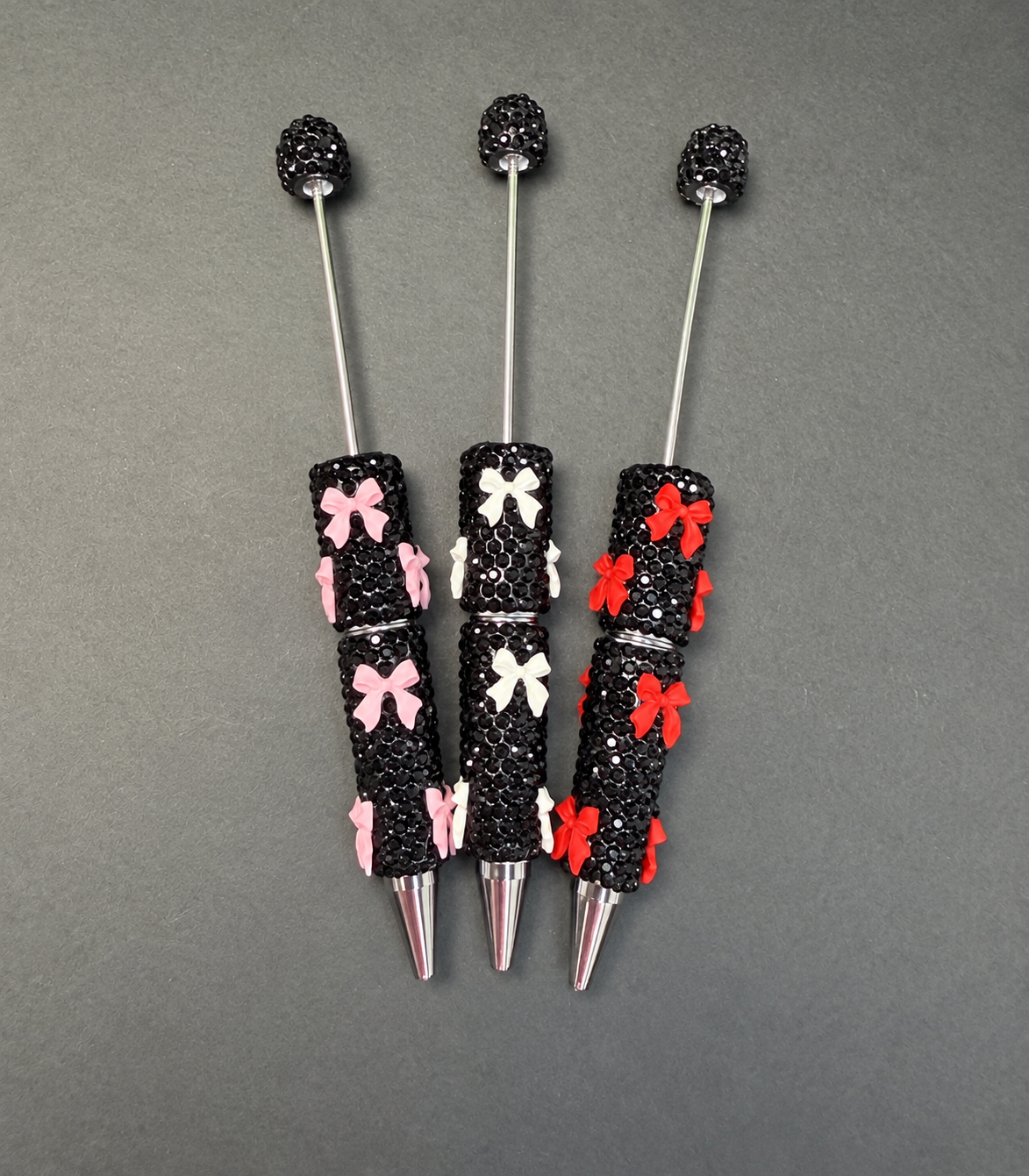 Rhinestone bow pens