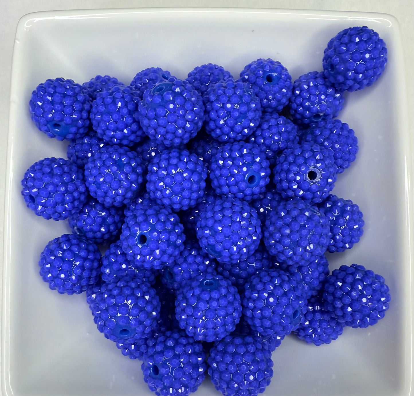 20mm Jelly Royal Blue acrylic beads