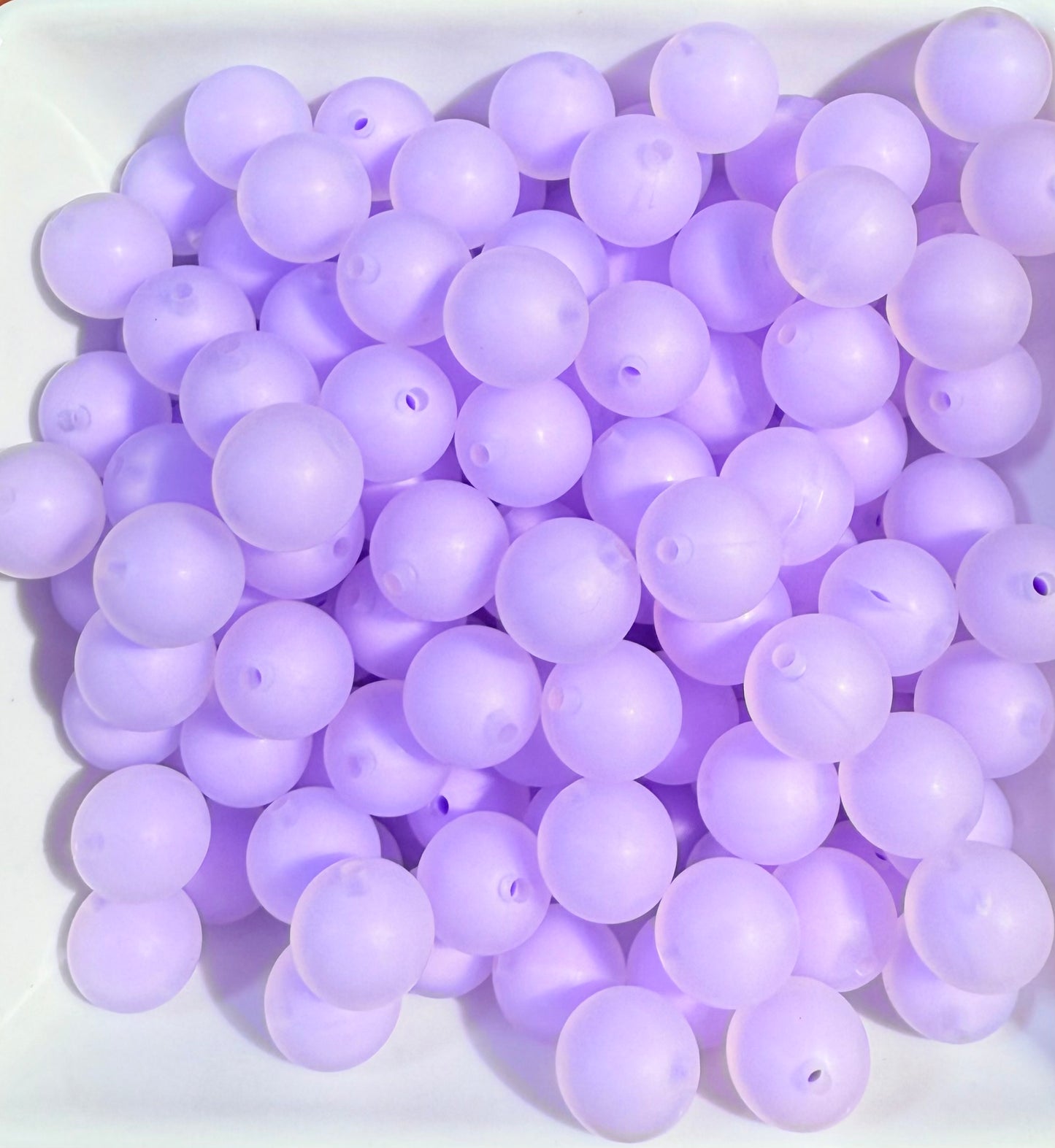 15mm Frosted Silicone beads (9 colors)