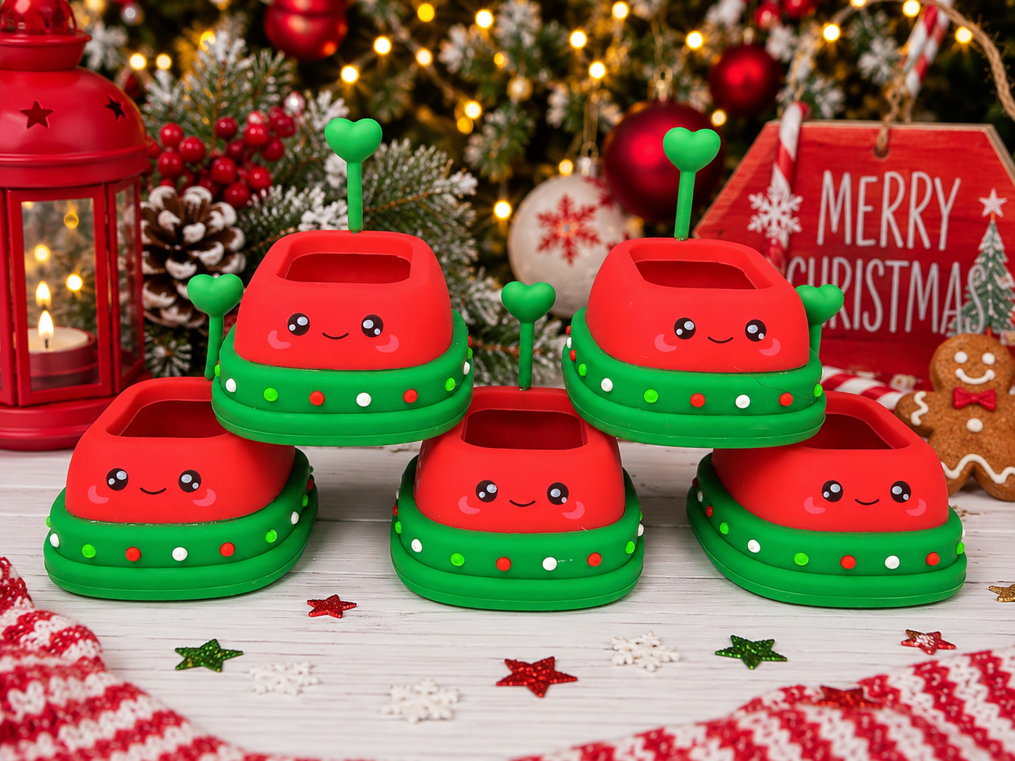 Christmas 3D Bumper Car Silicone Focal •Exclusive collab•