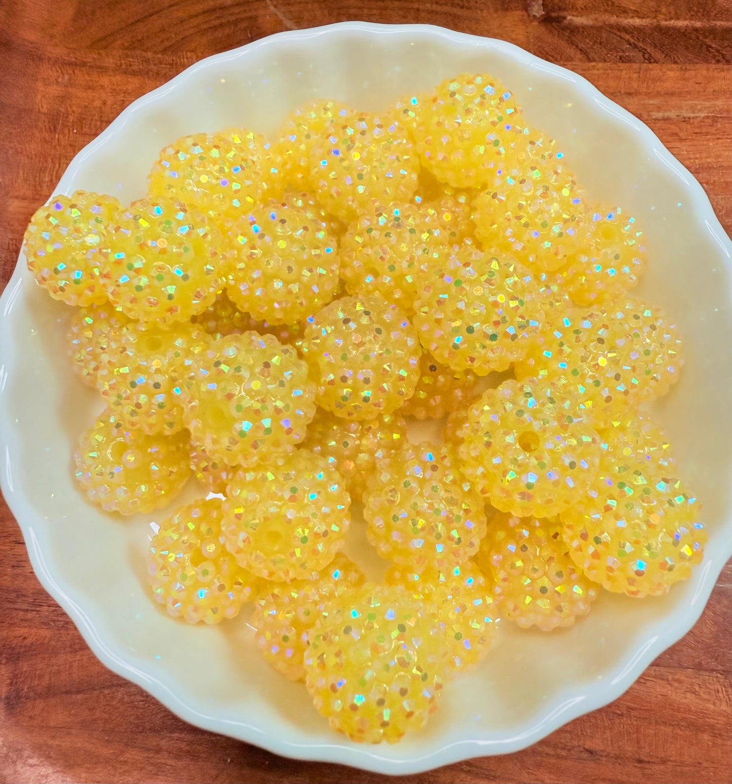 20mm Sparkle Sunbeam acrylic beads