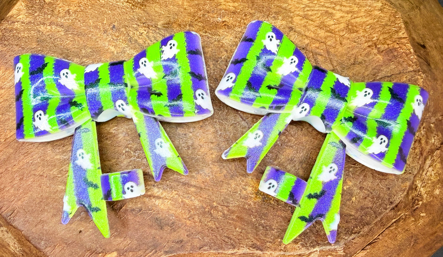 Opal Beetle Juice strawtopper bow •Exclusive•