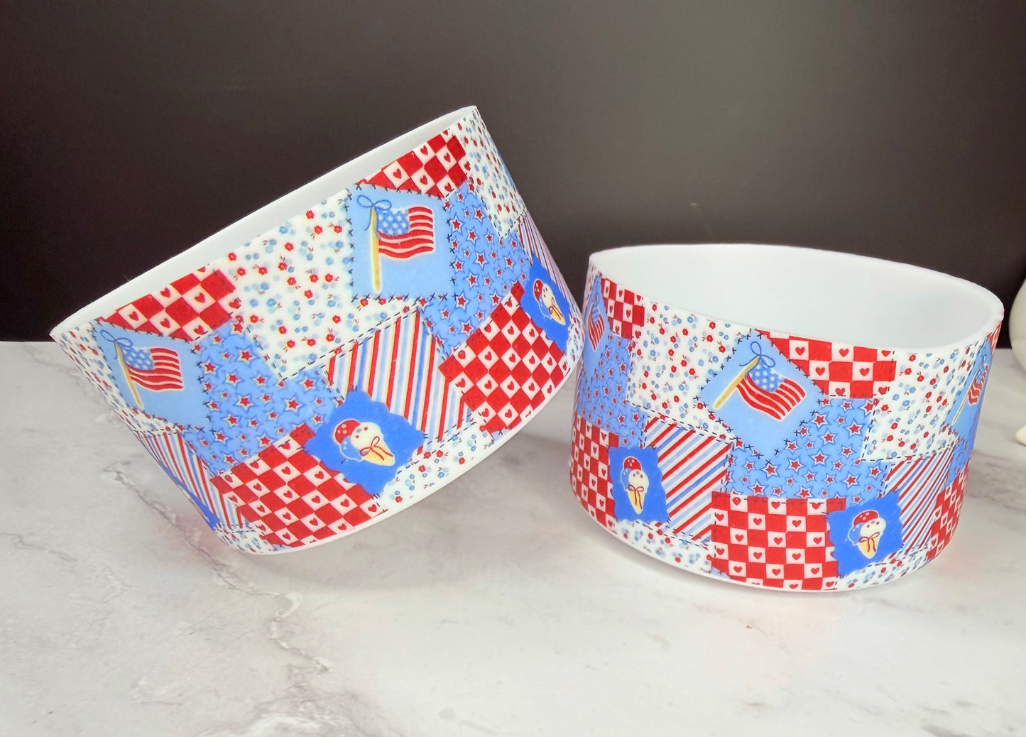 USA patchwork tumbler boot •Exclusive•