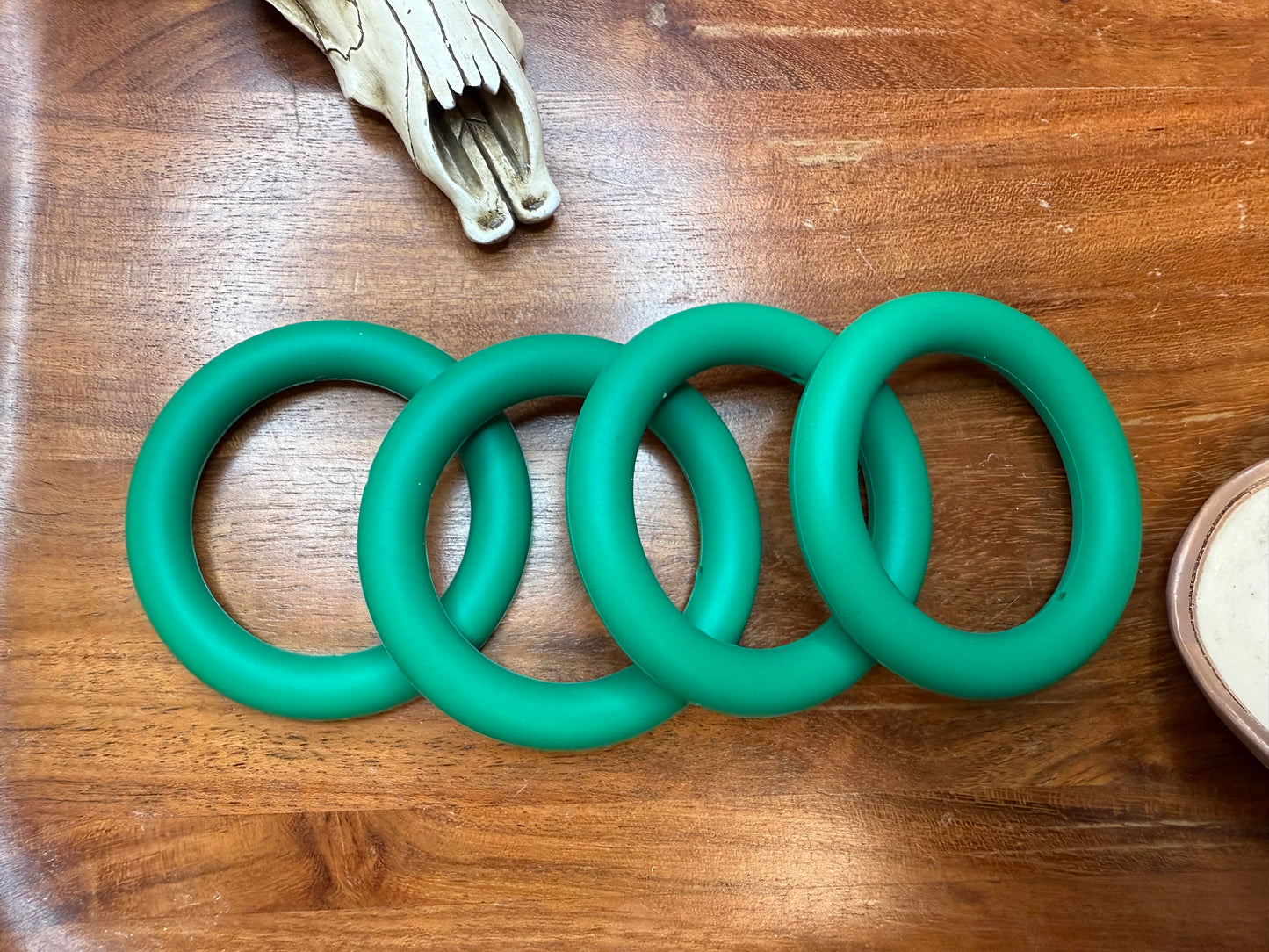 65mm forest green rings