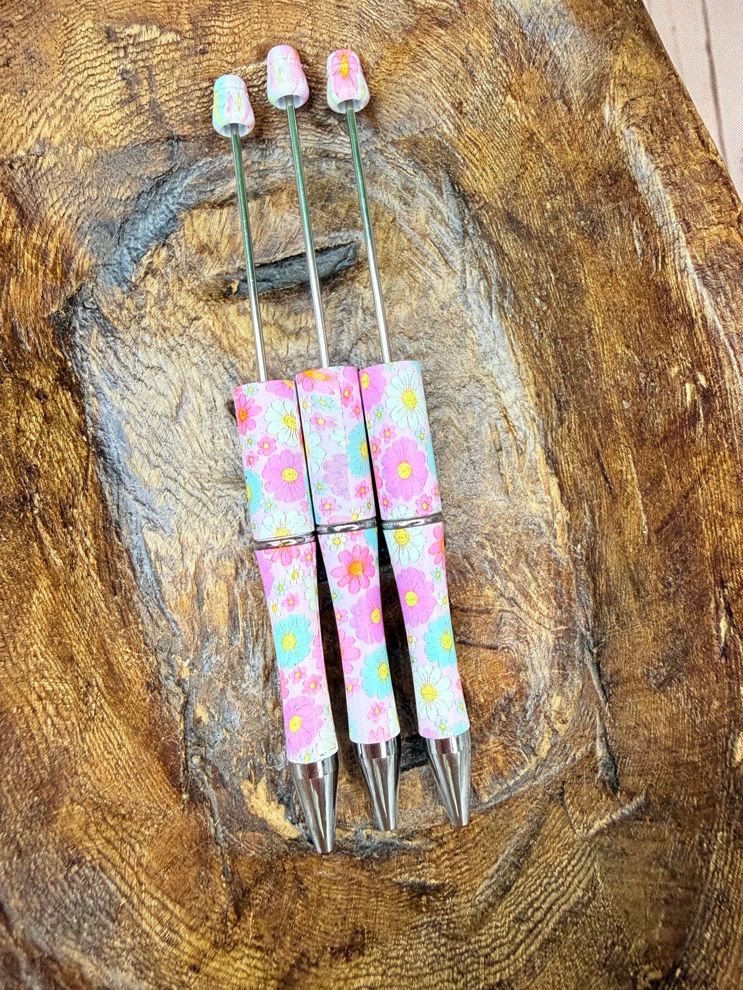 Summer Daisy beadable pens