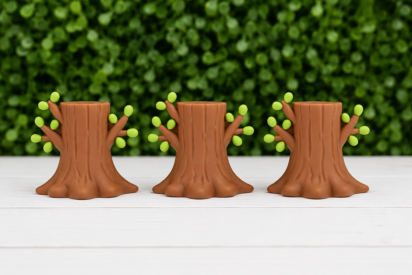 Tree trunk silicone focal