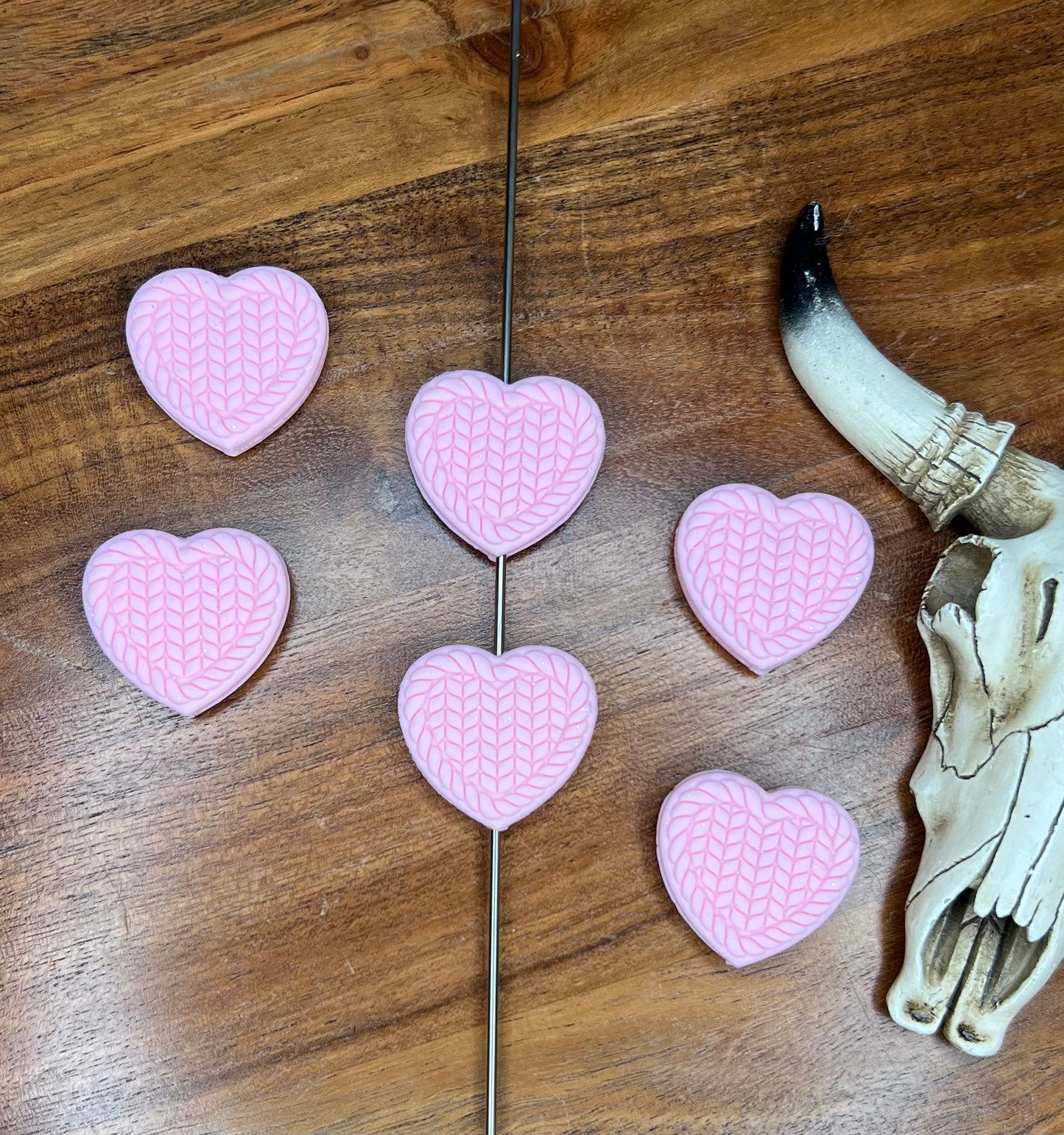 Glitter pink heart Focal EXCLUSIVE