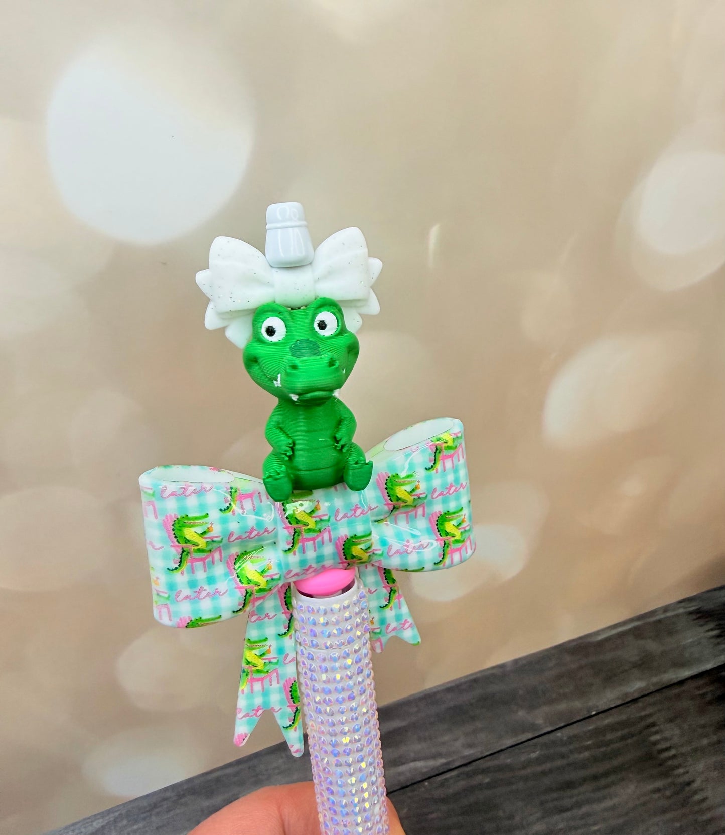3D Printed • Ali the Alligator Focal turn around time is (not silicone) 5 business days