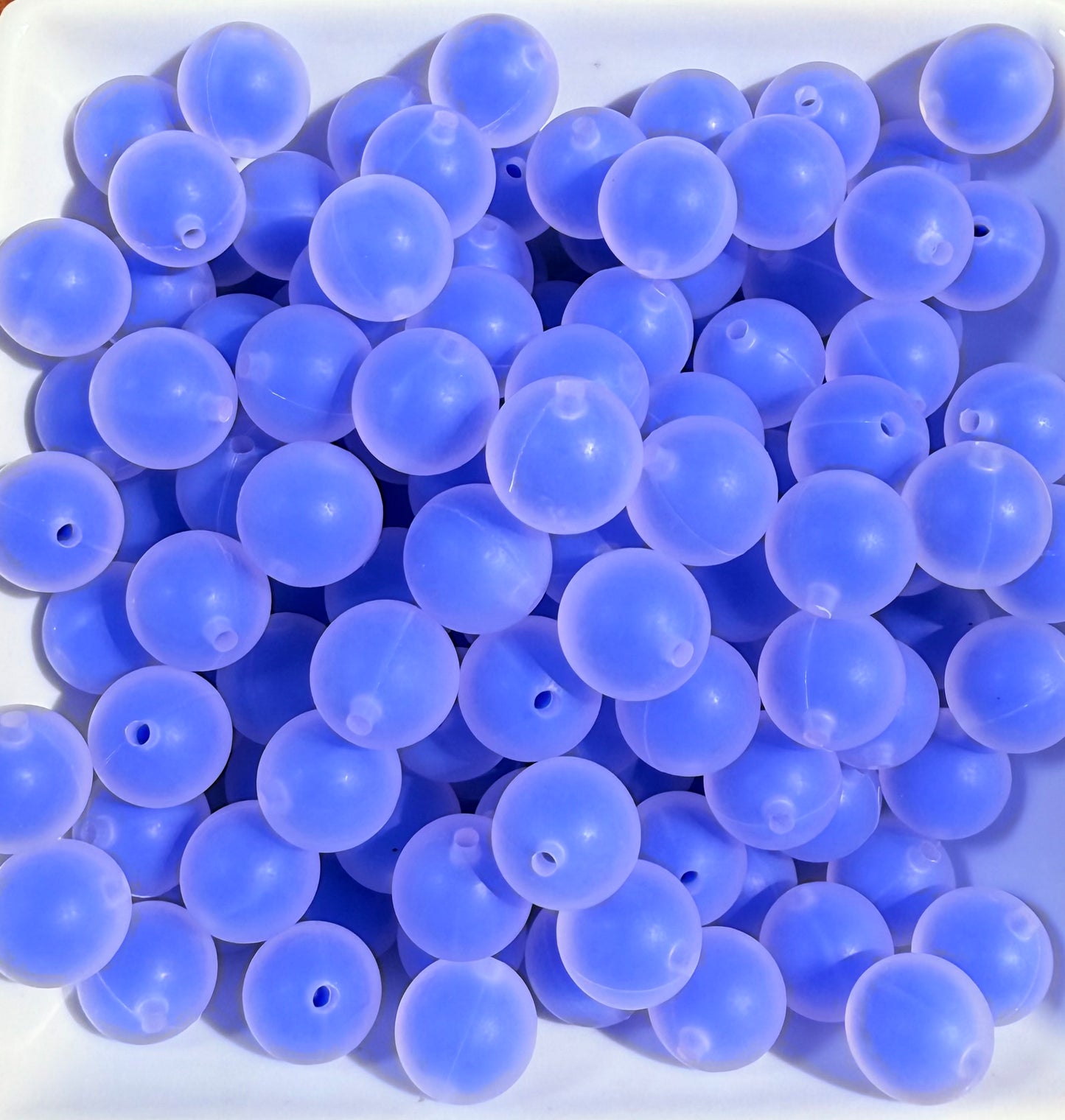 15mm Frosted Silicone beads (9 colors)