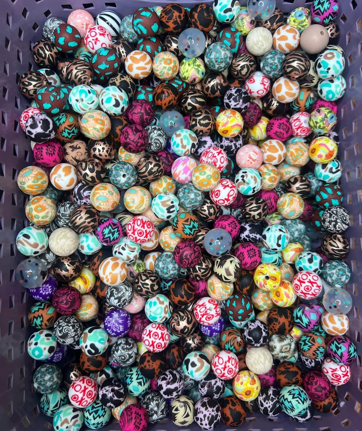 Printed bead grab bag