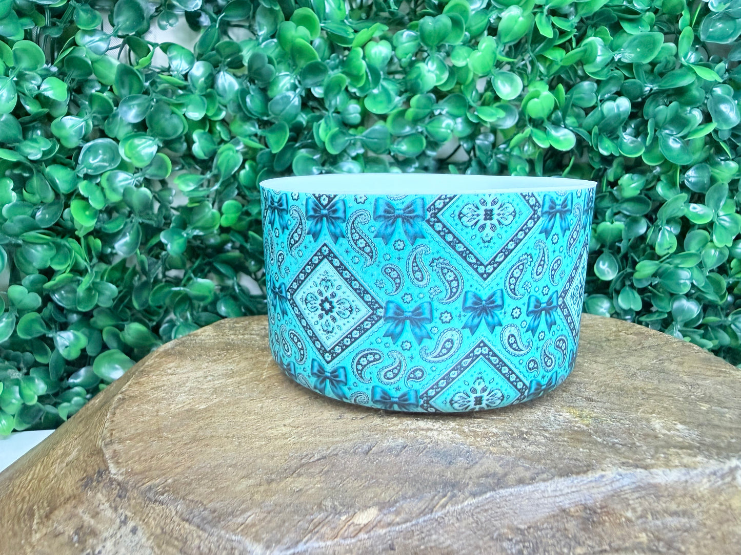 Mint & Teal bandana tumbler boot •Exclusive•