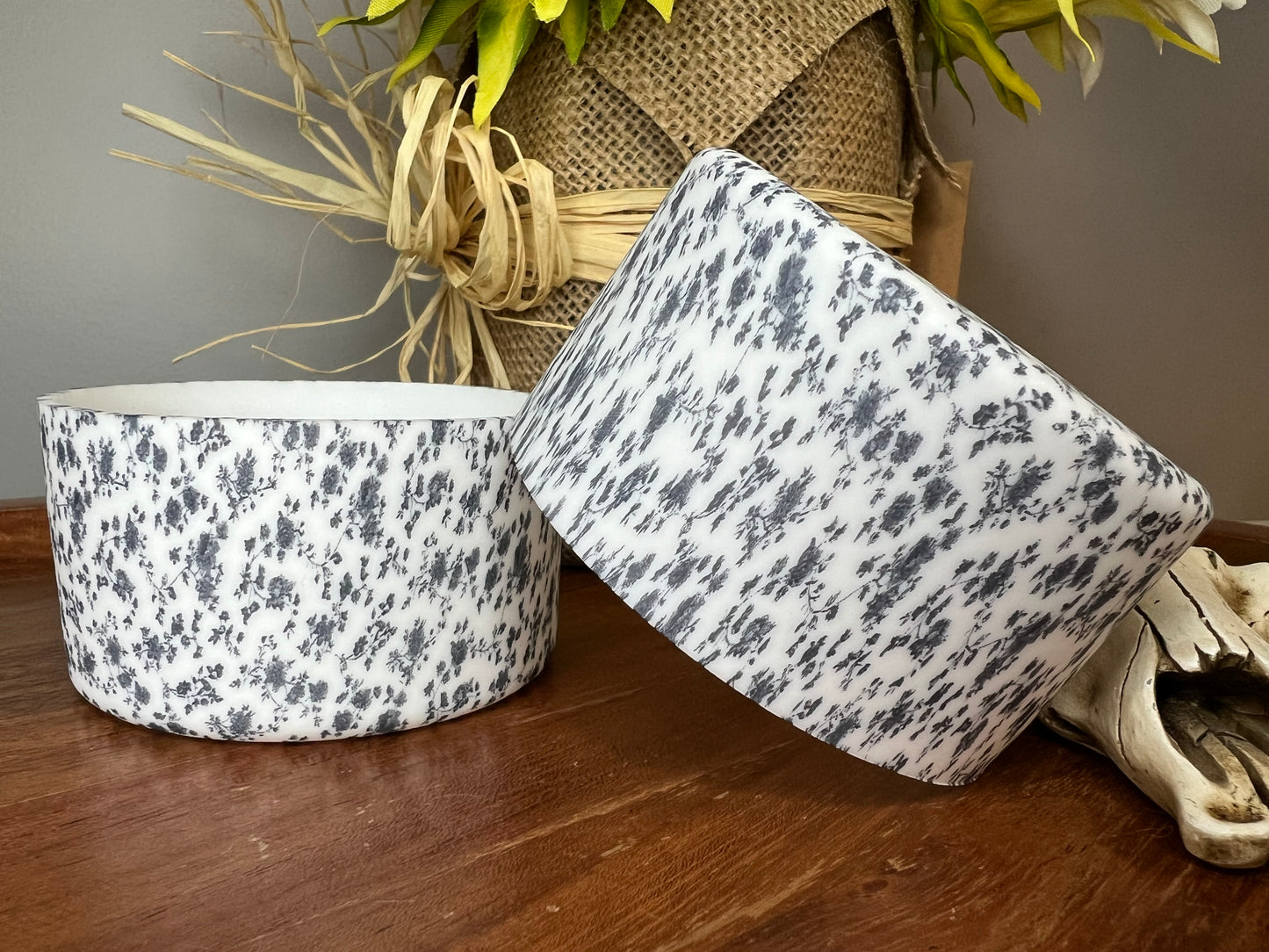 Midnight black floral tumbler boot EXCLUSIVE