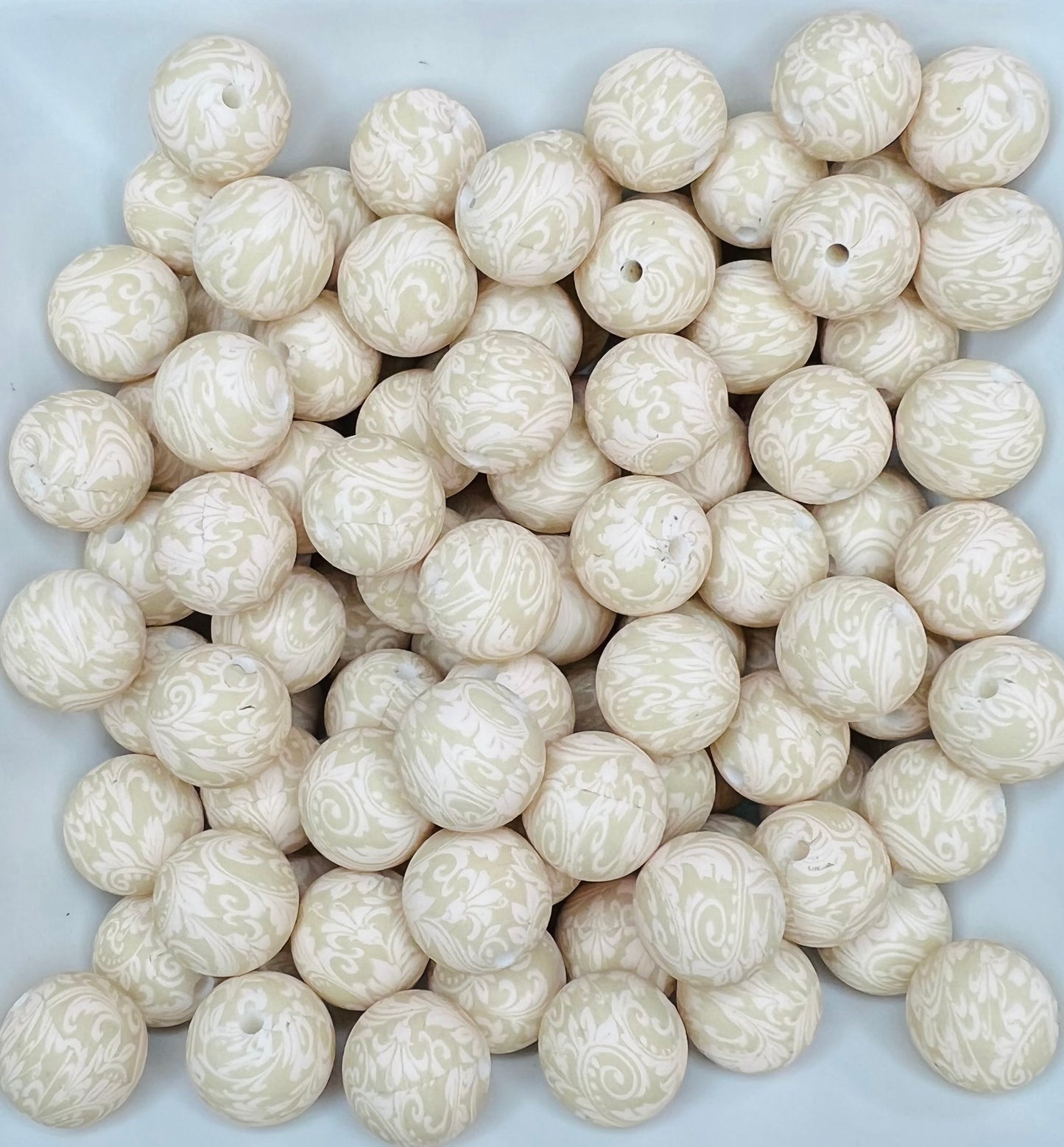 15mm Ivory & Cream Tooled EXCLUSIVE