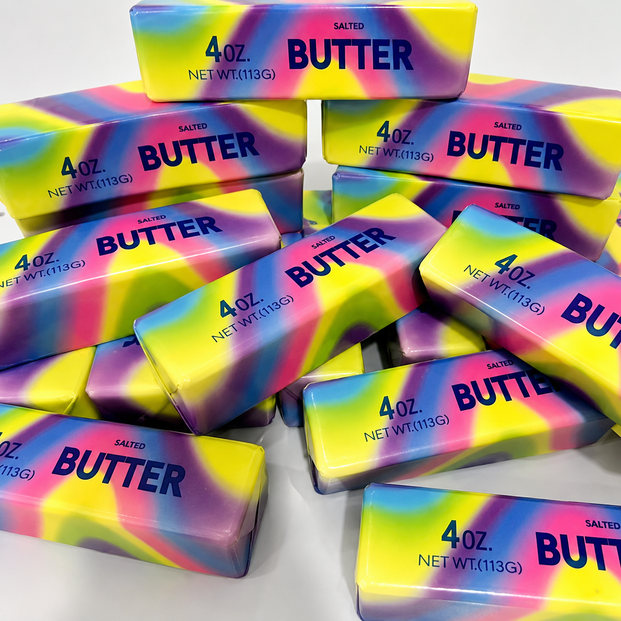 Tie dye butter squishy