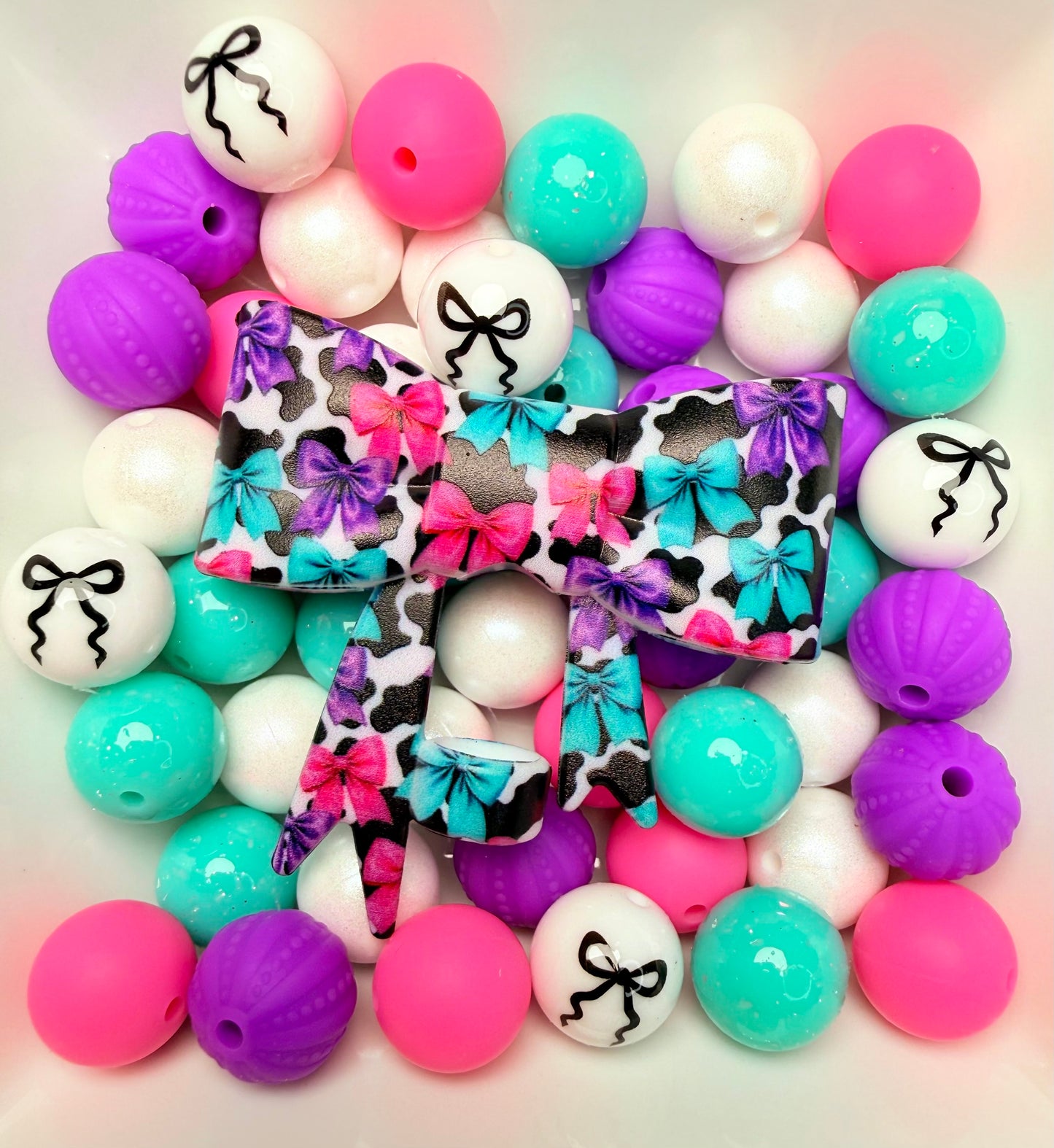 Electric cowgirl strawtopper bows •Exclusive