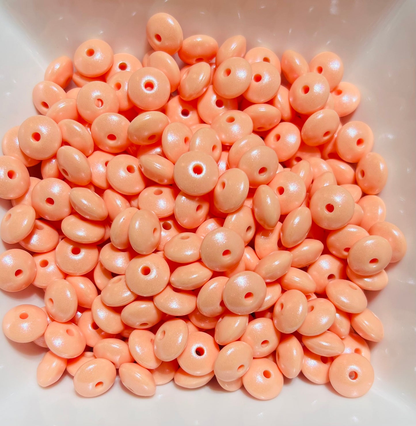 12mm Opal salmon lentils