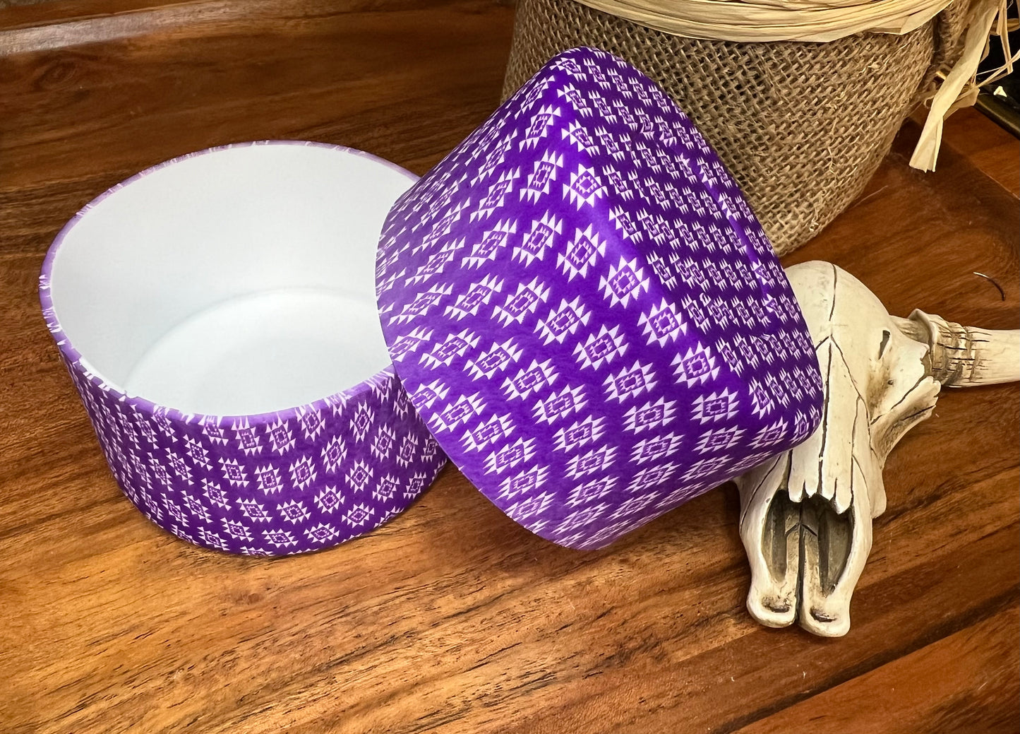 Purple Aztec tumbler boots