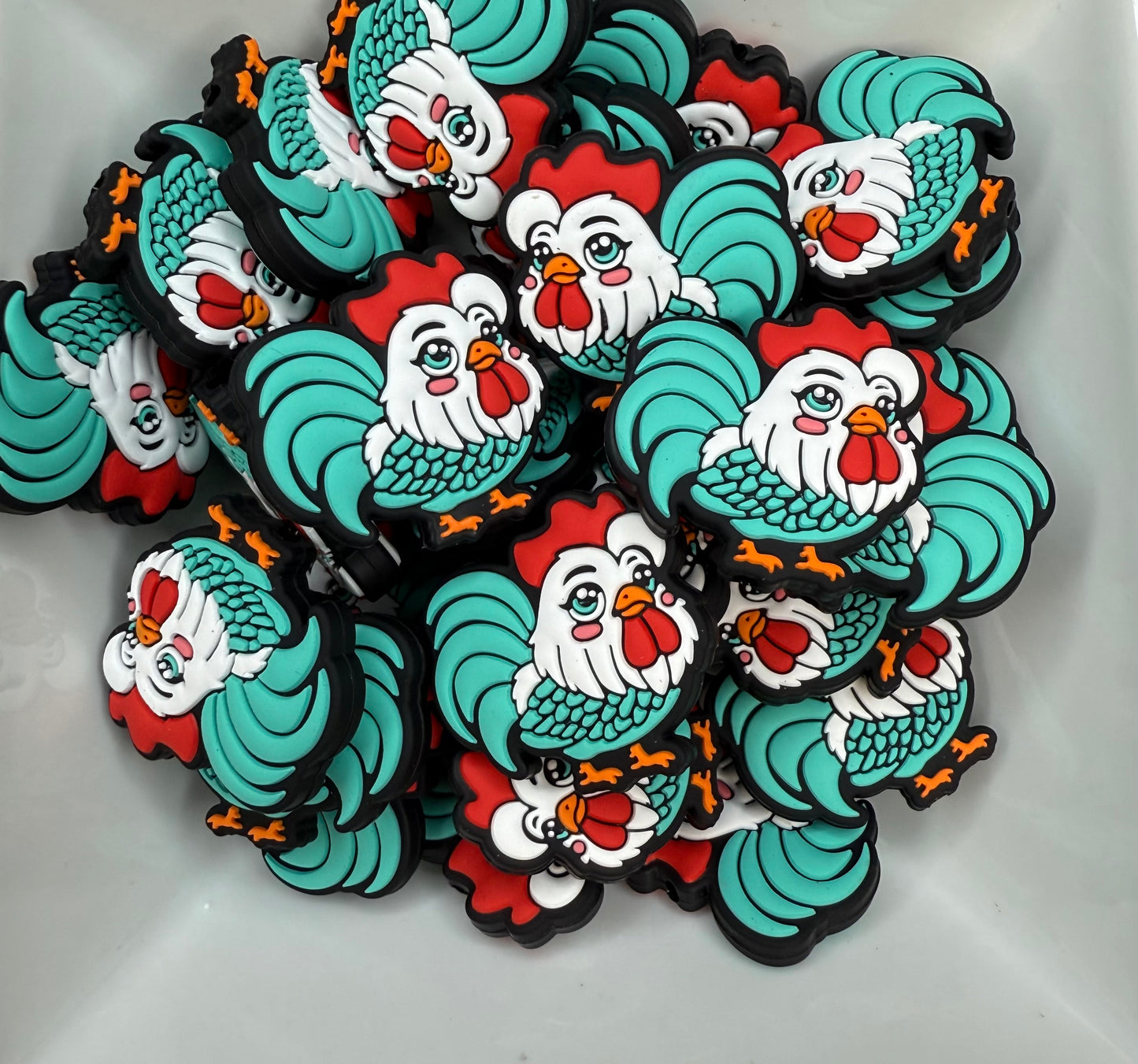 Turquoise Chicken Focal