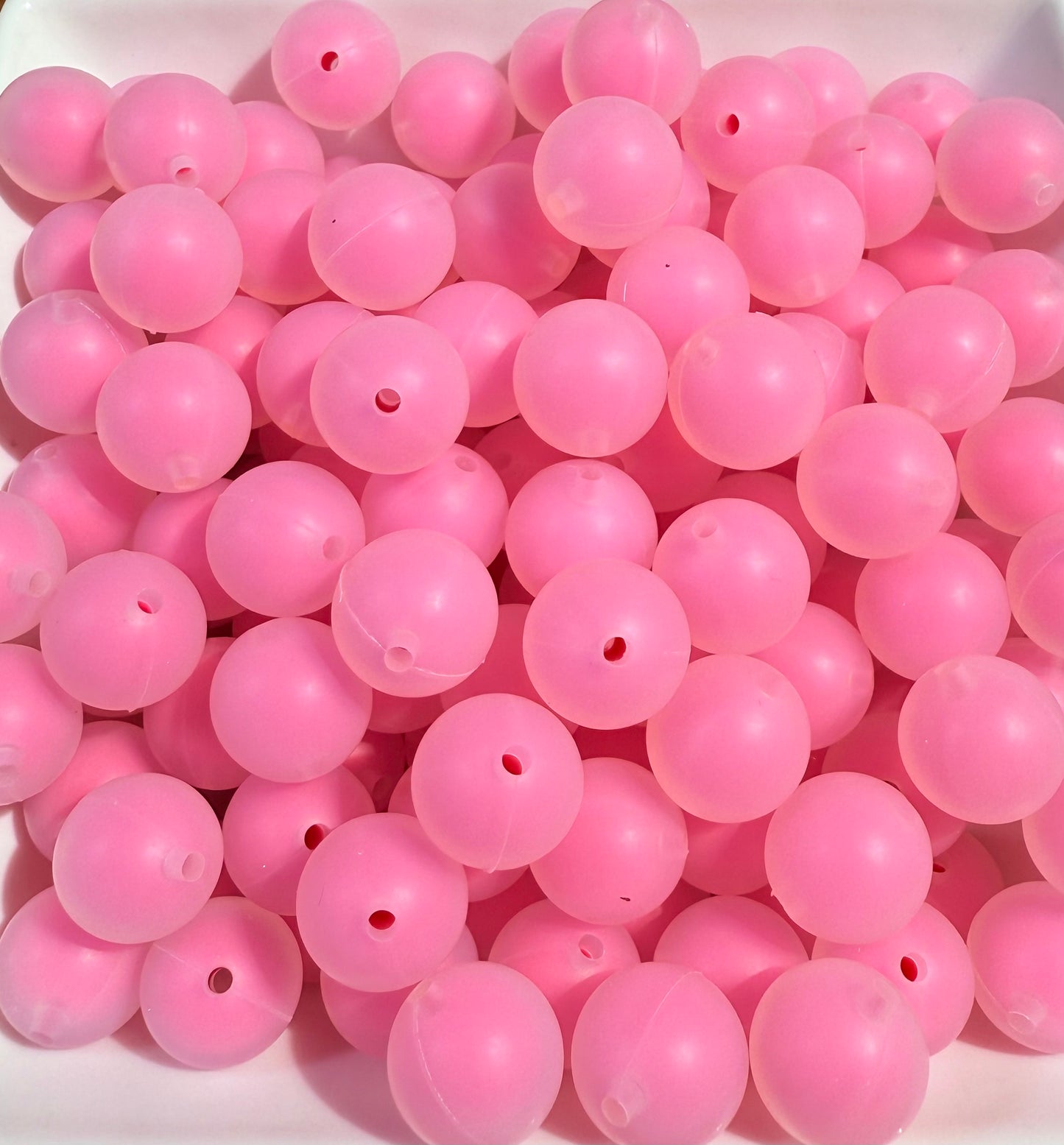15mm Frosted Silicone beads (9 colors)