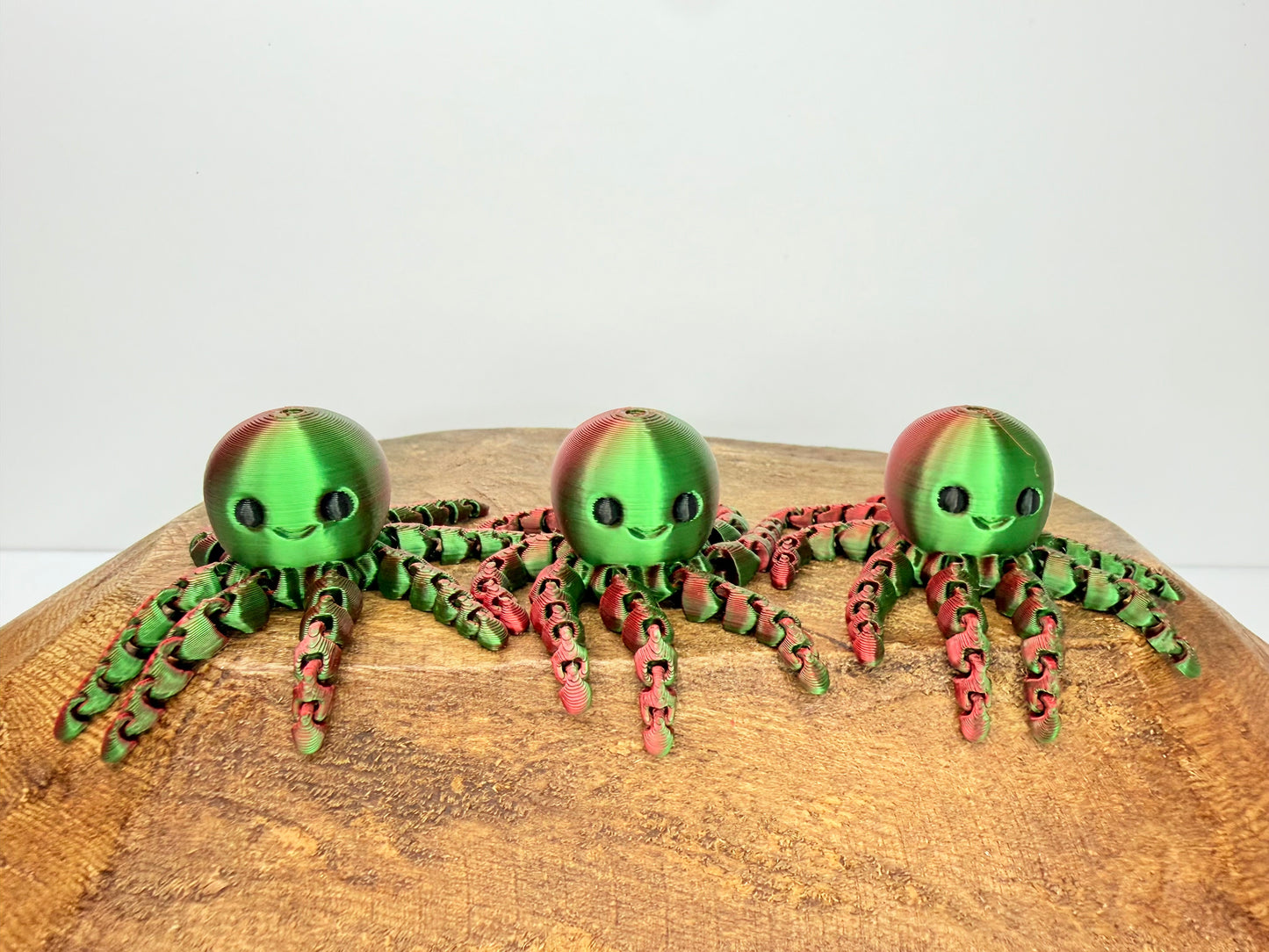 3D Metallic Christmas Octa the Octopus Focal (not silicone, turn around time is 5-7 business days)