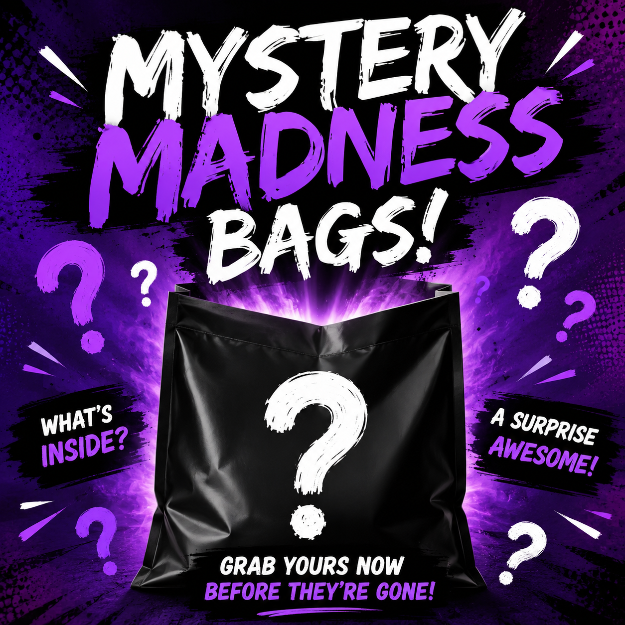 Mystery Madness bags (don’t use a discount code)