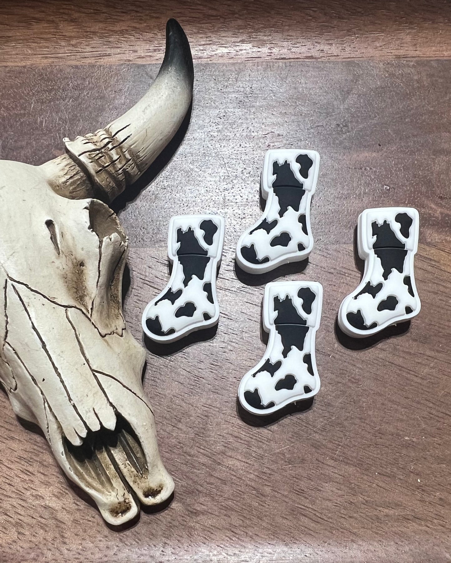 Black and white cow stocking EXCLUSIVE