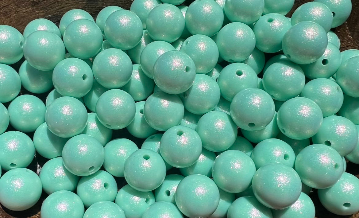 15mm Mint Opal bead