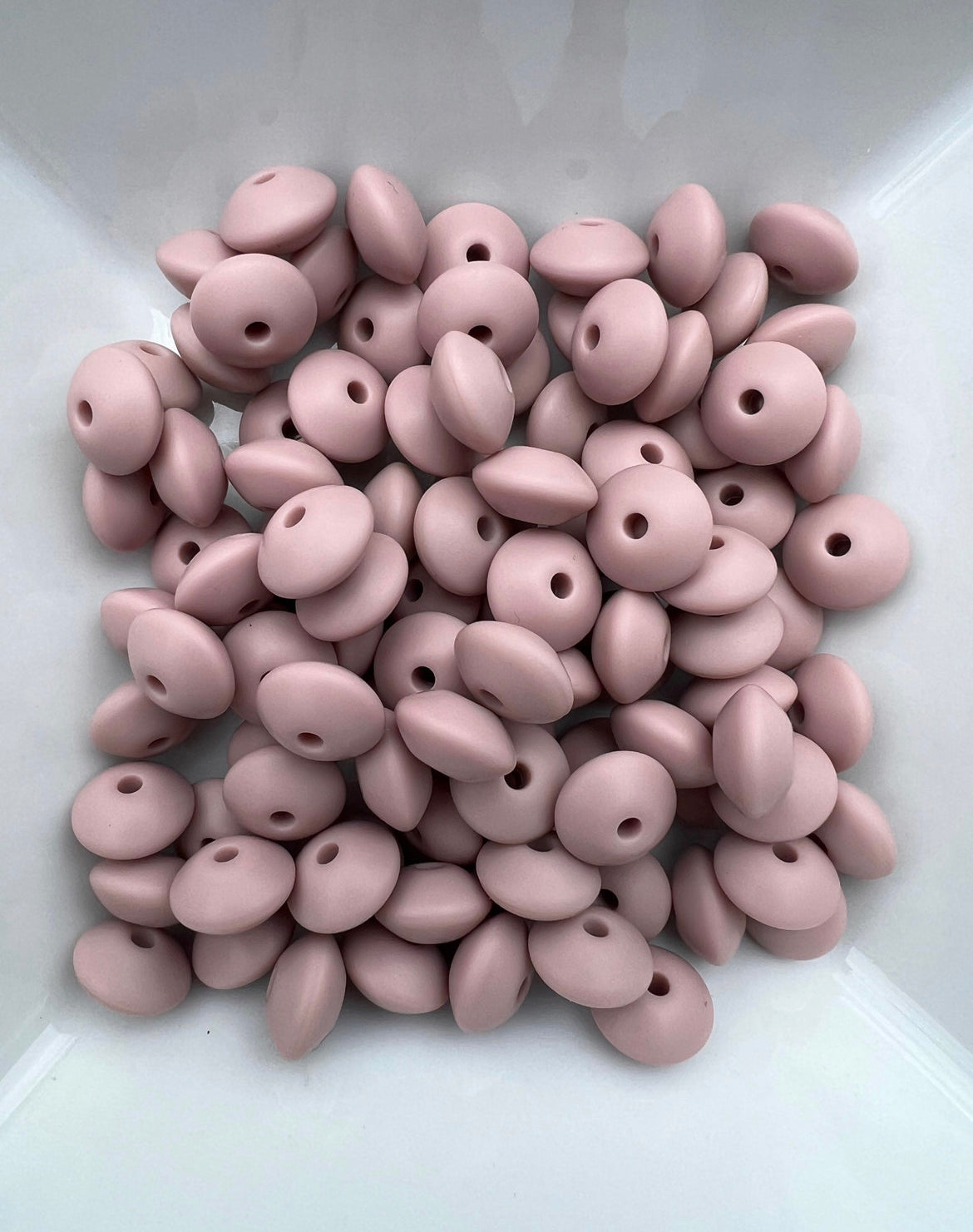 12mm Rose Brown Lentil