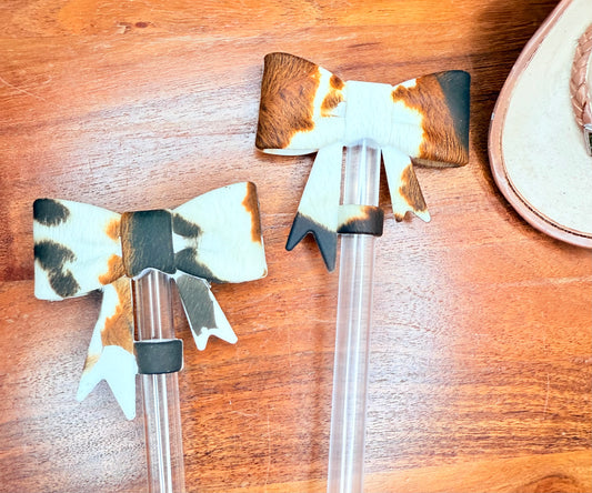 Multi-cowhide strawtopper bow