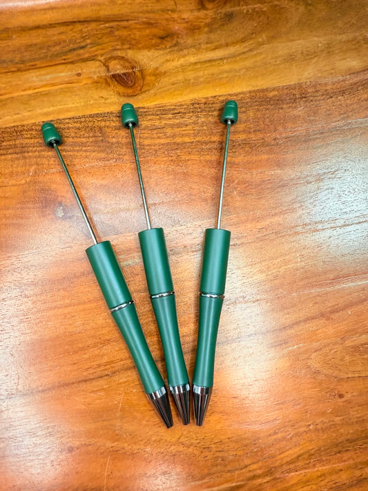 Pine Green beadable pen