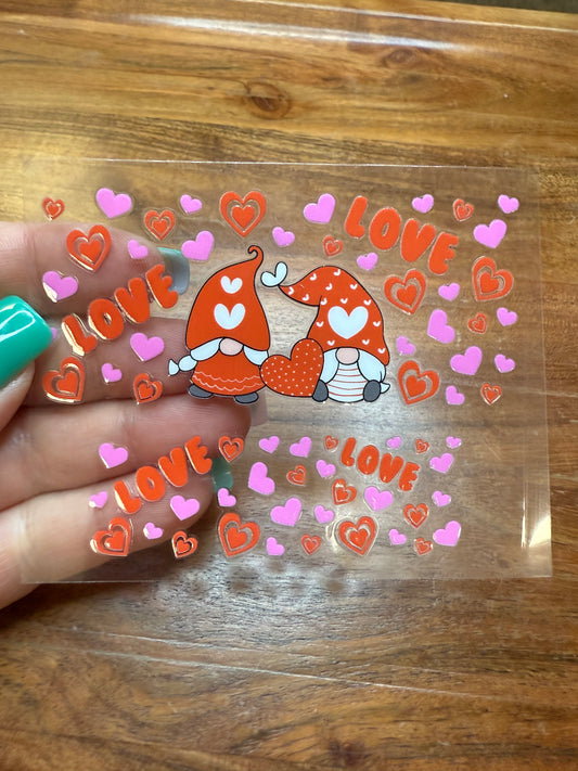 Uv DTF Valentines mini tumbler wraps (3 styles)