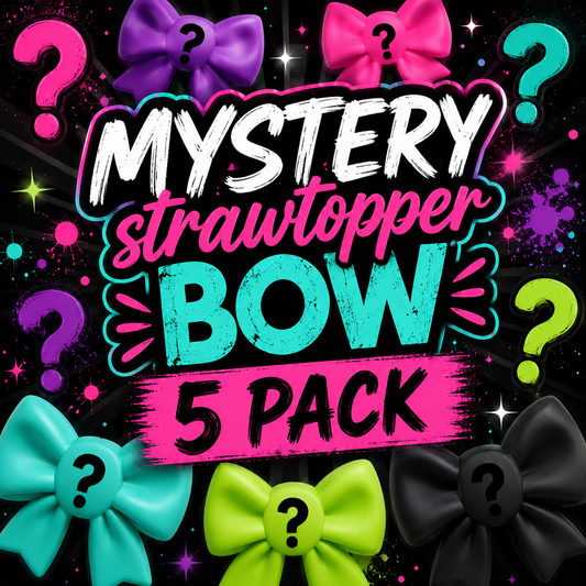 Mystery 5 pack of strawtopper bows