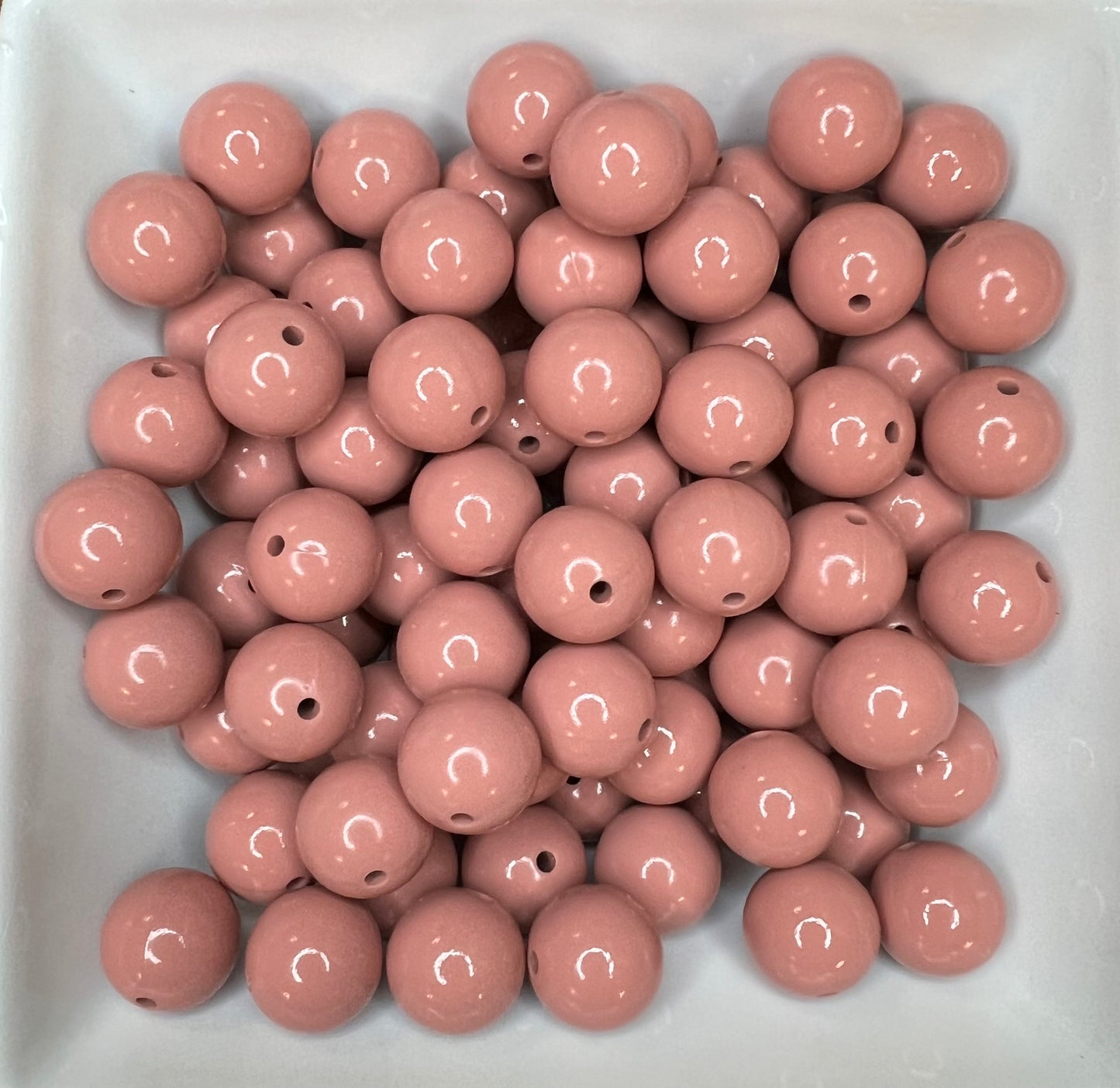 15mm Dusty Rose Liquid bead