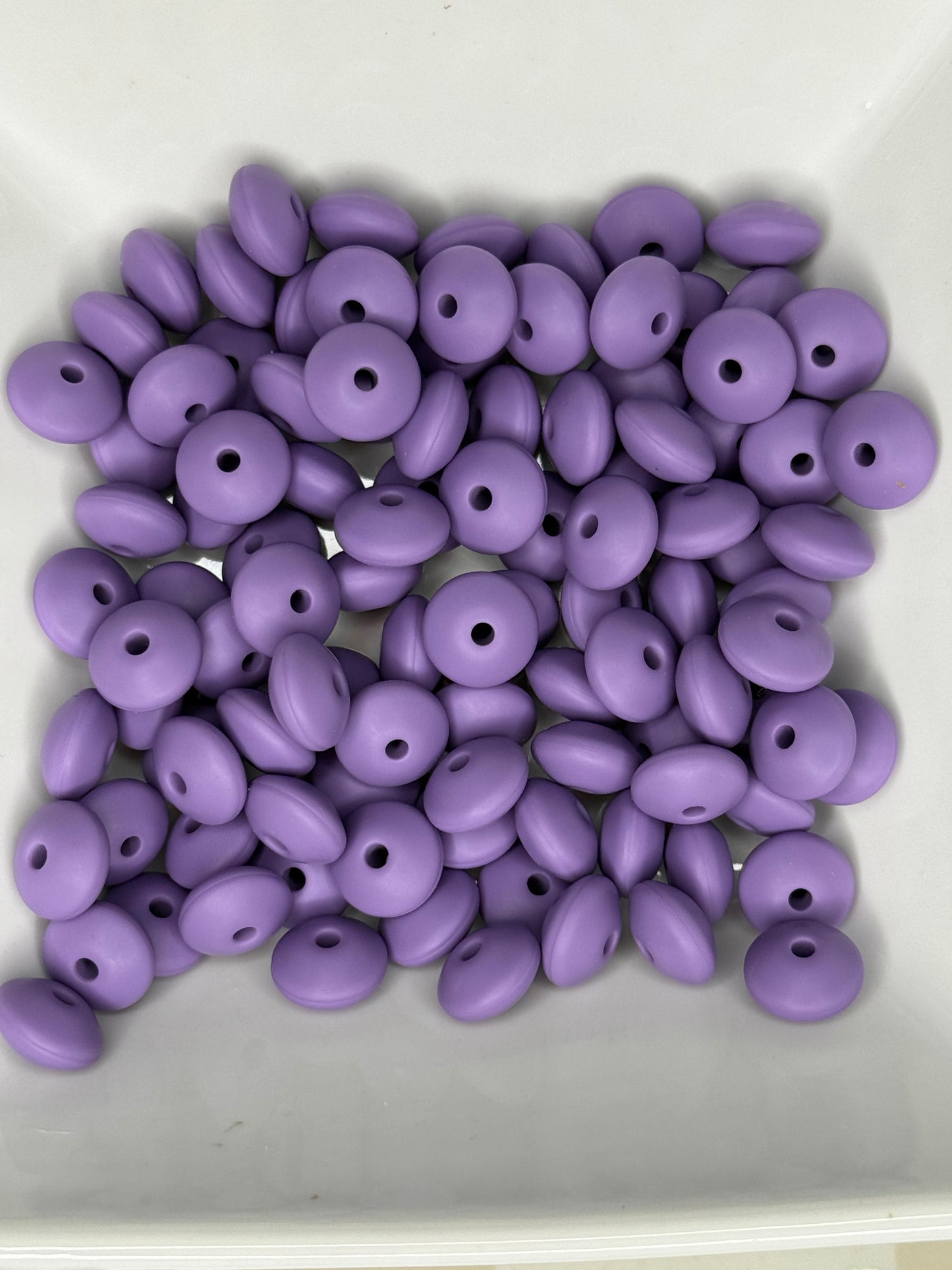 12mm dusty lavender lentils (pack of 5)