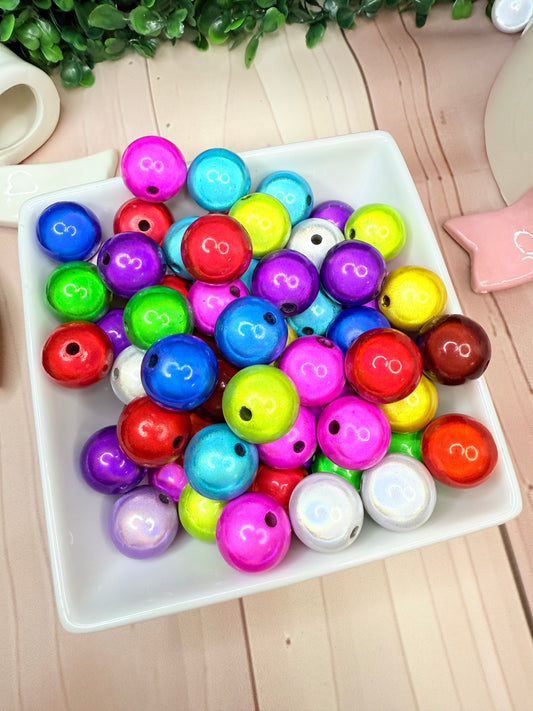 20mm Lightbulb acrylic beads mix (pack of 5)