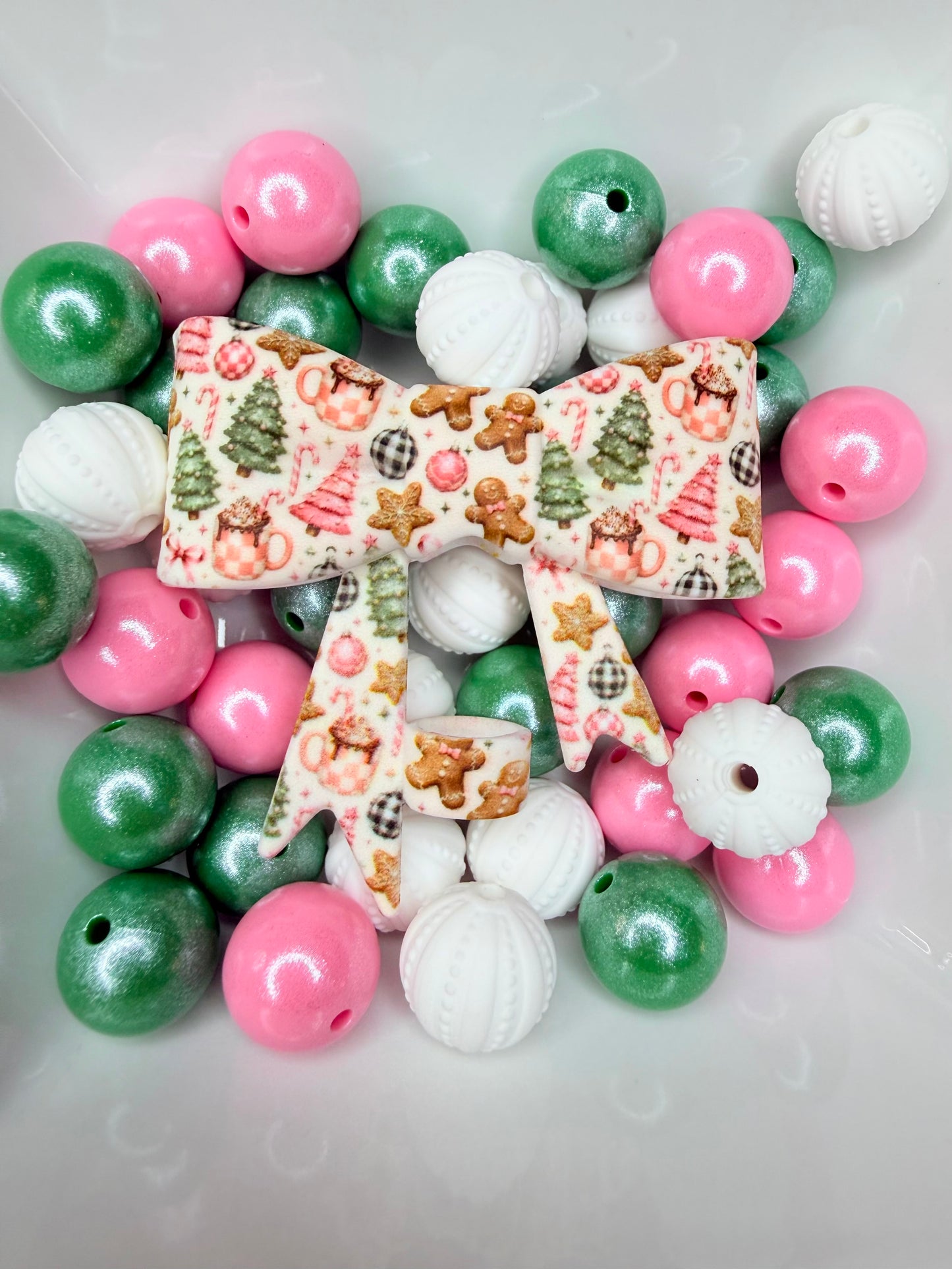 Pink Sugar Christmas strawtopper bow •Exclusive•