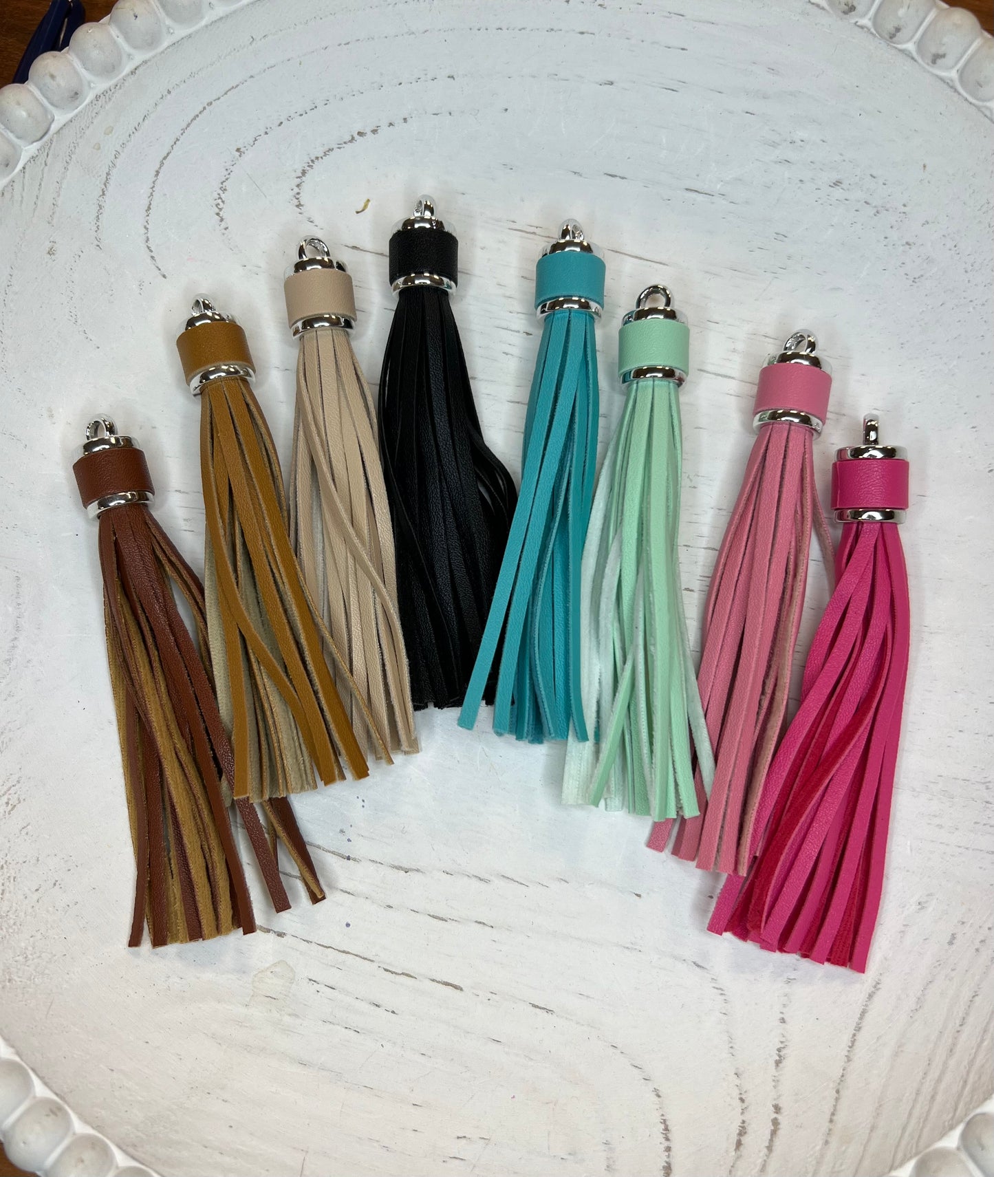 Leather tassels