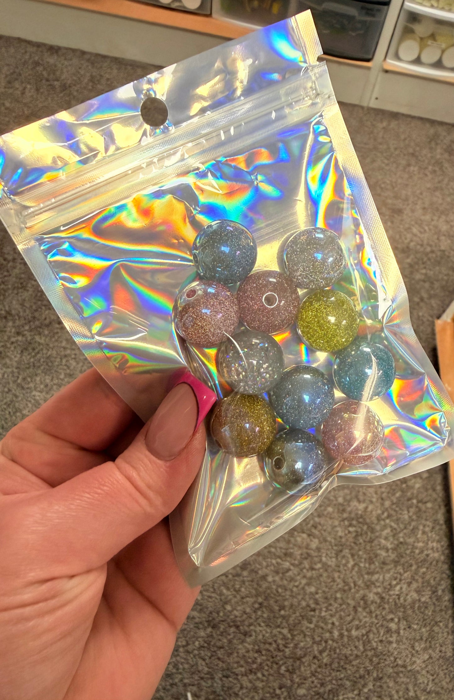Destash- 11 pack galaxy acrylic beads