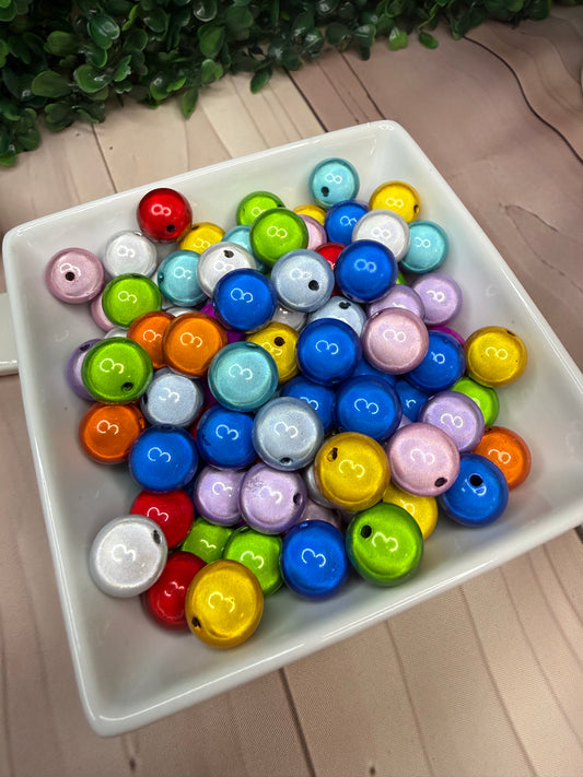 16mm lightbulb acrylic beads (pack of 5)