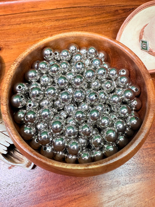 10mm round spacer beads (2 colors) pack of 5