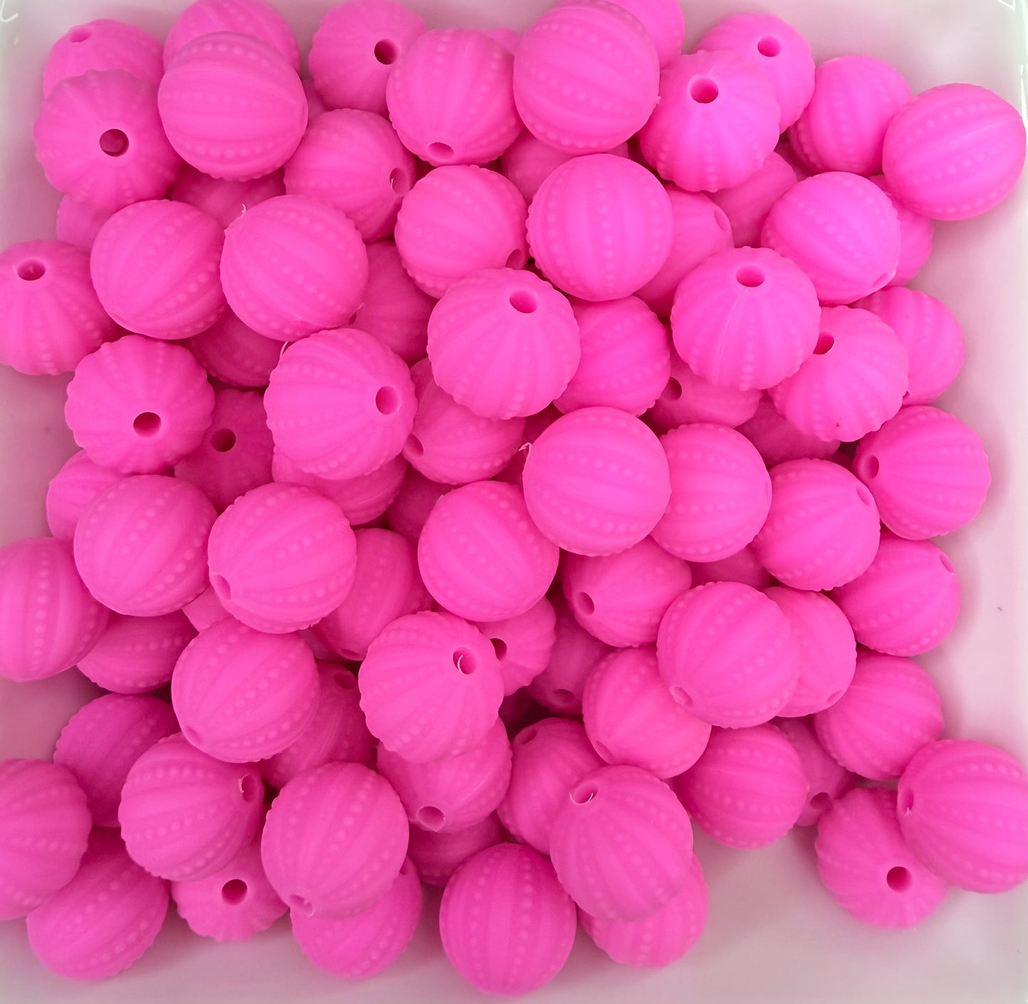 15mm Embossed silicone beads •Exclusive•