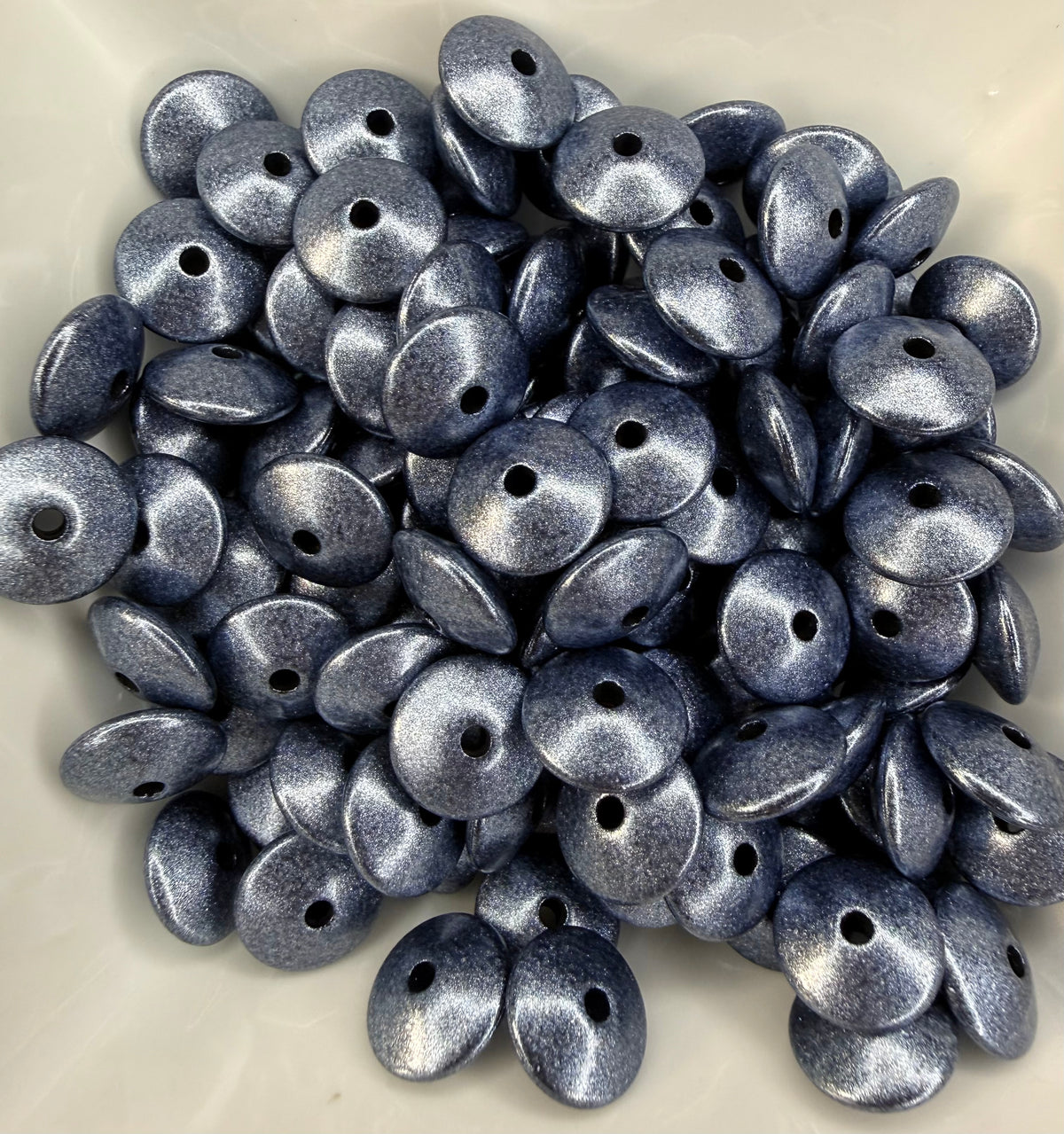 15mm Opal silicone lentils (pack of 5 each - Christmas mix is 15 each)