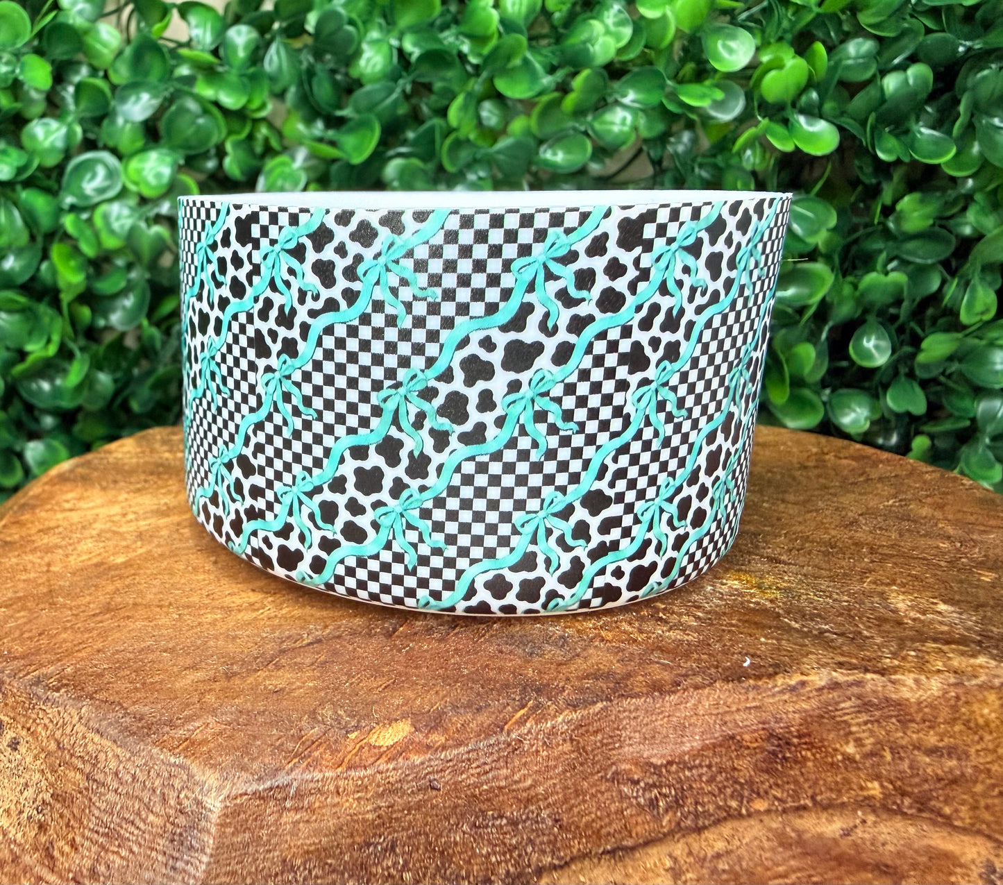 Teal cow charm tumbler boot •Exclusive•