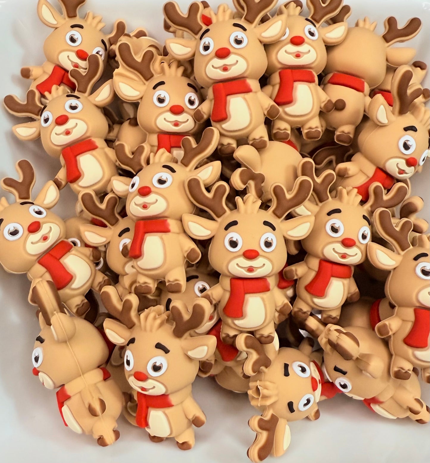 3D Reindeer with scarf Focal