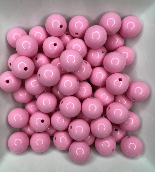 15mm Liquid pretty in pink silicone bead