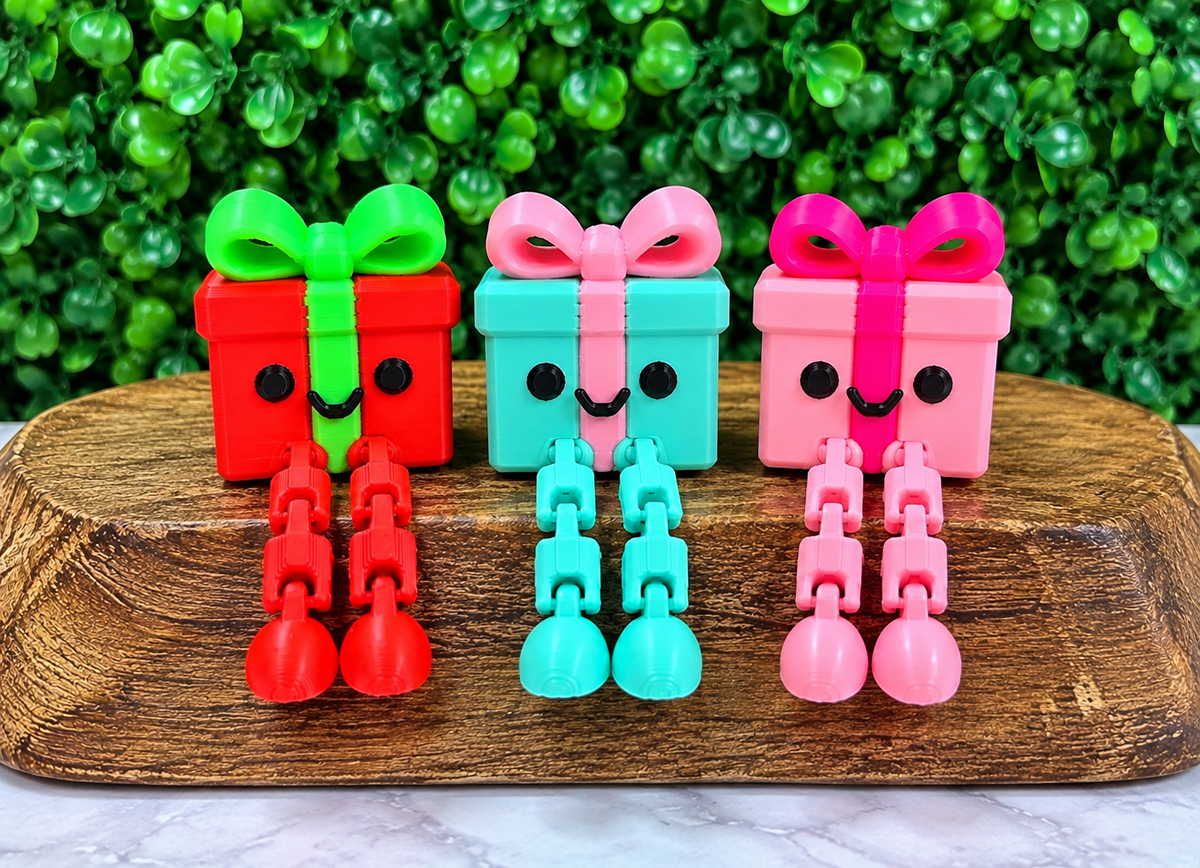 3D printed present cuties focal (this is not silicone)