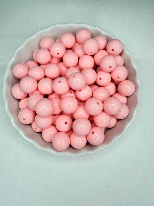 15mm liquid baby pink silicone breads
